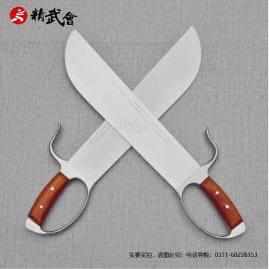 紫檀木手柄咏春拳八斩刀 咏春蝴蝶双刀
