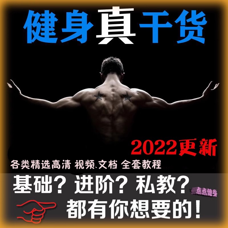  U盘发货  健身课程视频教程自学运动私教训练增肌减脂徒手器械锻炼